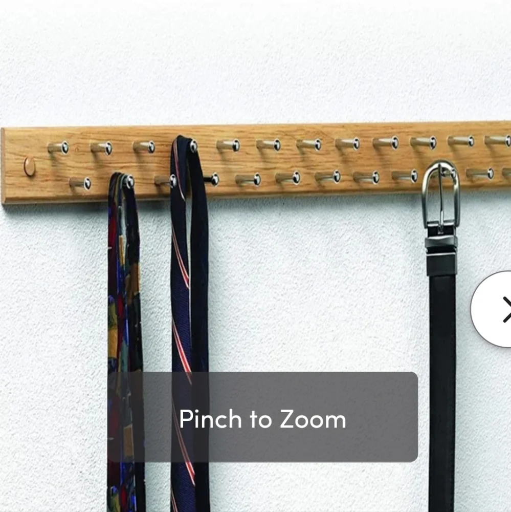 Easy Stor Sliding Tie/Scarf Rack